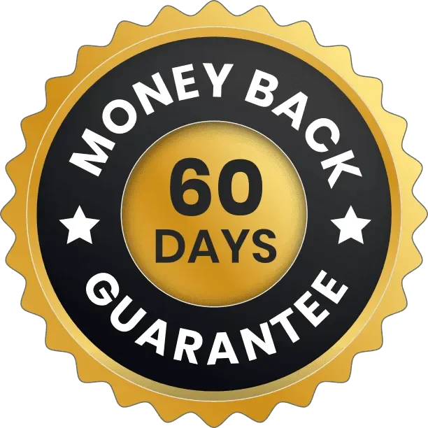 Prosta Vital60-day money-back guarantee badge